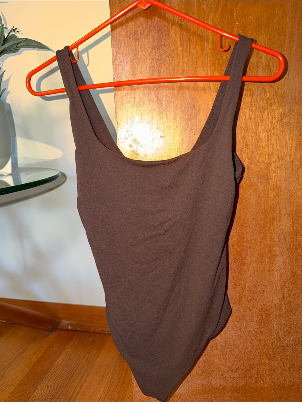 Brown bodysuit